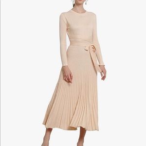 RanRui Cashmere Crew Knit Sweater Dress size L